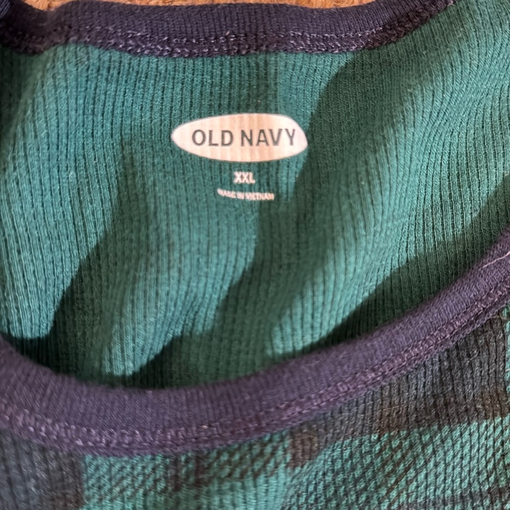 Green and black plaid pajama long sleeve set - Picture 5 of 5